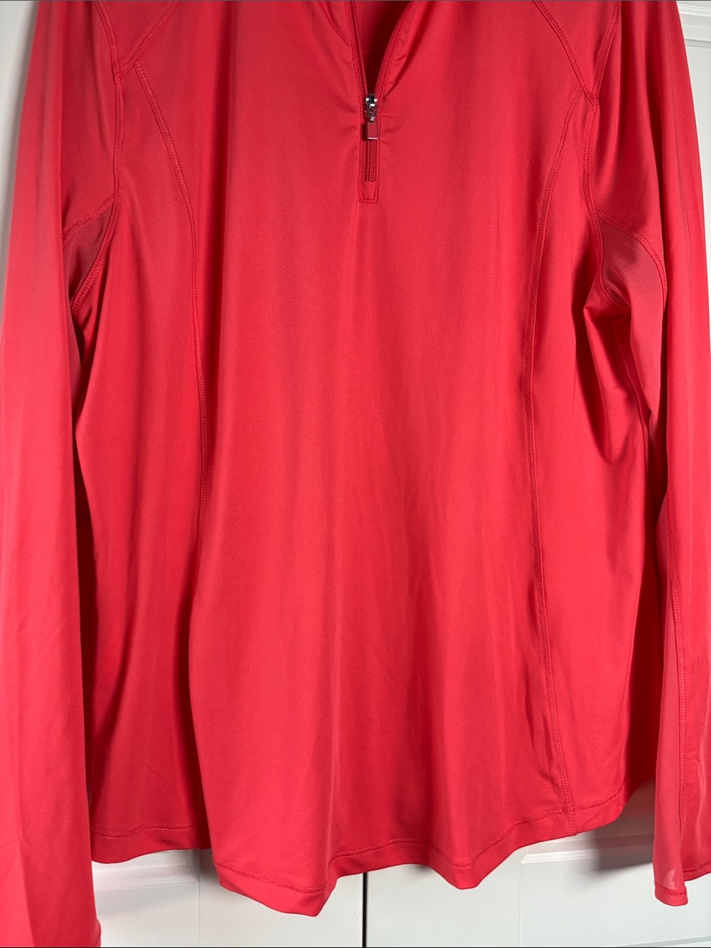PGA Tour Hot Pink Long Sleeve Quarter-Zip Pullover - Picture 4 of 6